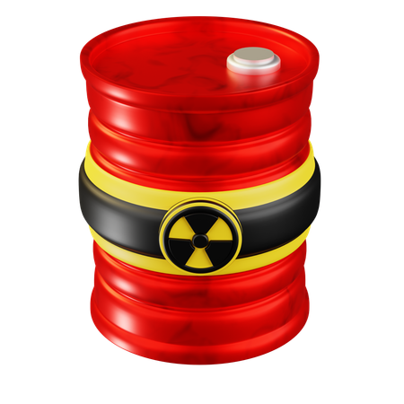 Radiation Barrel  3D Icon