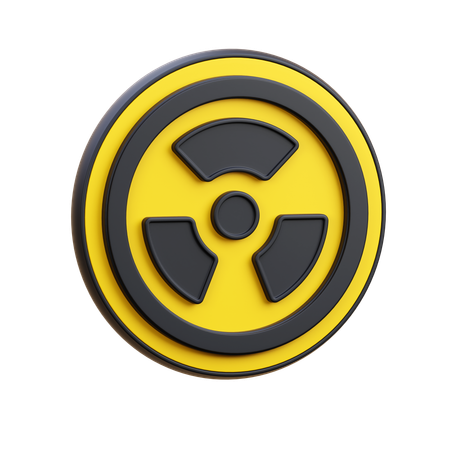 Radiation Sign  3D Icon