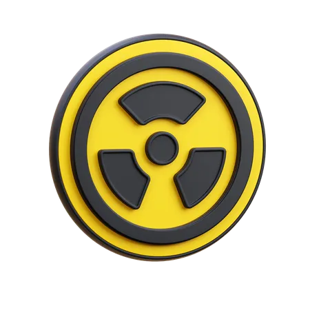 Radiation Sign  3D Icon