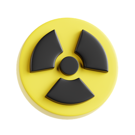 Radiation Sign  3D Icon