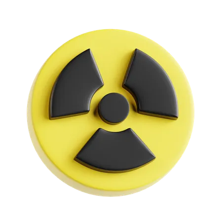 Radiation Sign  3D Icon