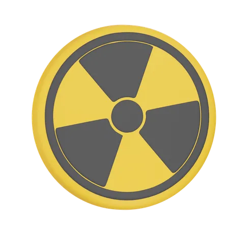 Radiation Sign  3D Icon