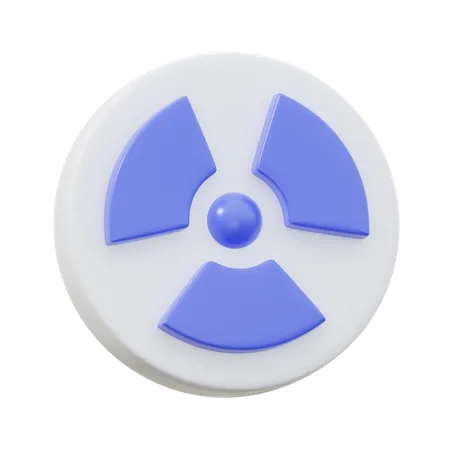 Radiation Sign  3D Icon