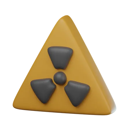 Radiation Sign  3D Icon