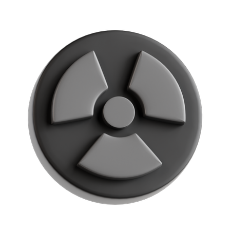 Radiation Sign  3D Icon