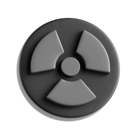 Radiation Sign  3D Icon