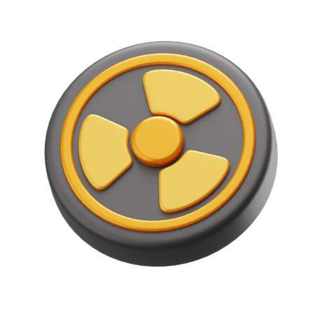 Radiation Sign  3D Icon