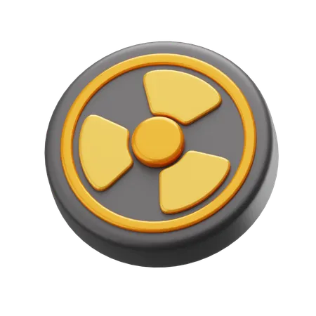 Radiation Sign  3D Icon
