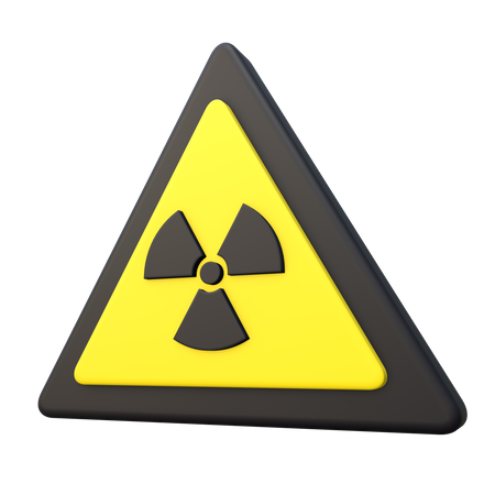 Radiation Sign  3D Icon