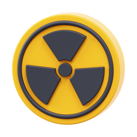 Radiation Sign  3D Icon