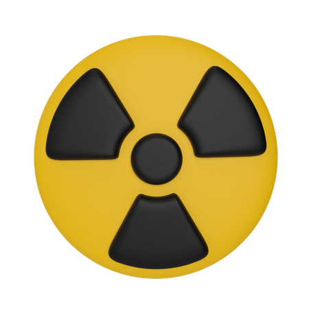 Radiation Sign  3D Icon