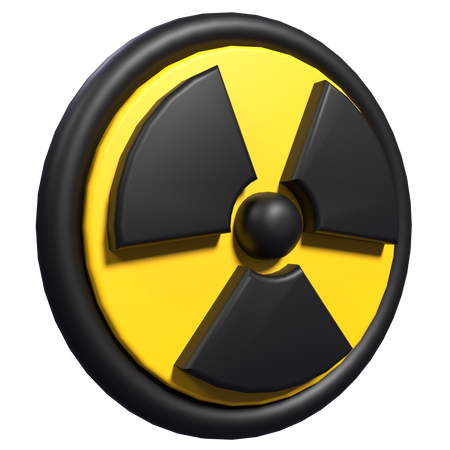 Radiation Sign 3D Icon