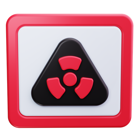 Radiation Symbol  3D Icon