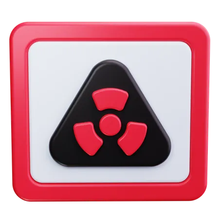 Radiation Symbol  3D Icon