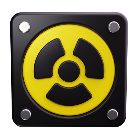 Radiation Symbol  3D Icon