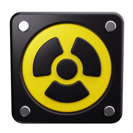 Radiation Symbol  3D Icon