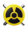 Radiation Symbol with Circle