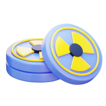 Radiation Warning  3D Icon