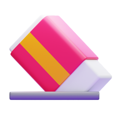 Radiergummi  3D Icon