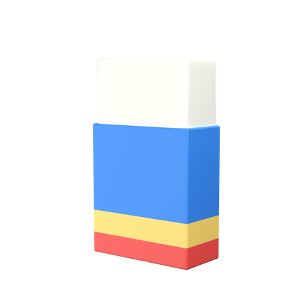 Radiergummi  3D Icon