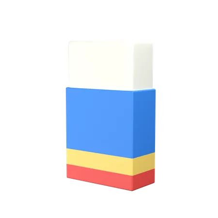 Radiergummi  3D Icon