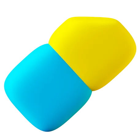 Radiergummi  3D Icon