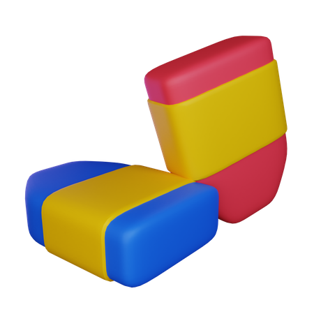 Radiergummi  3D Icon