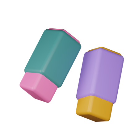 Radiergummi  3D Icon