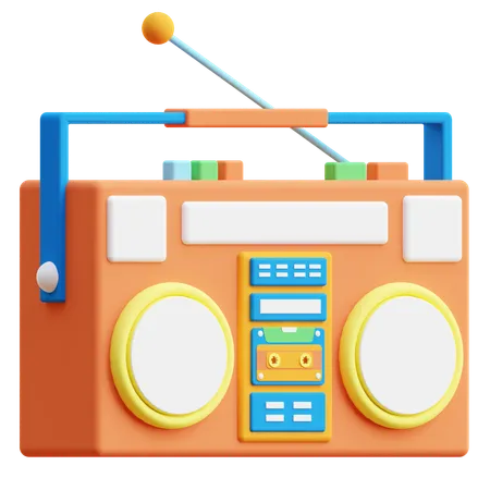 Radio  3D Icon