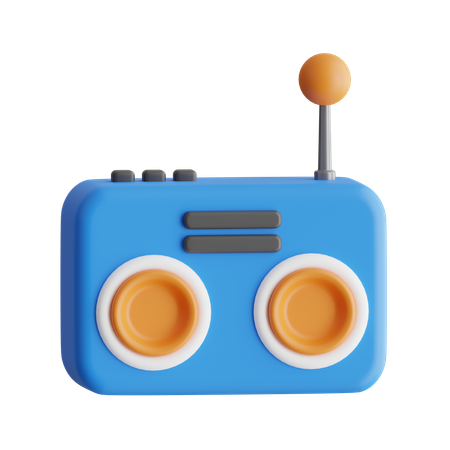 Radio  3D Icon