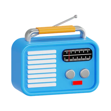 Radio  3D Icon