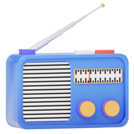 Rádio  3D Icon