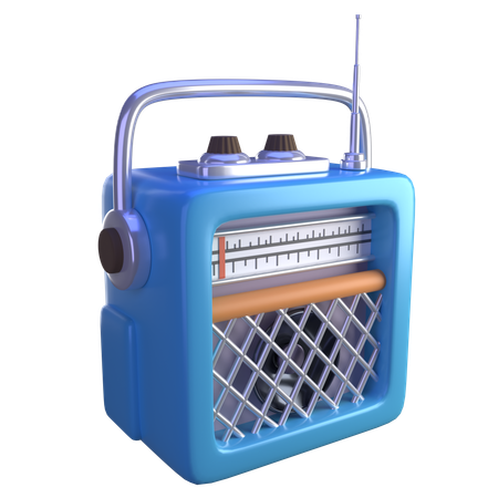 Rádio  3D Icon