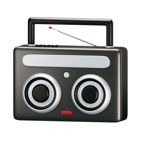 라디오  3D Icon