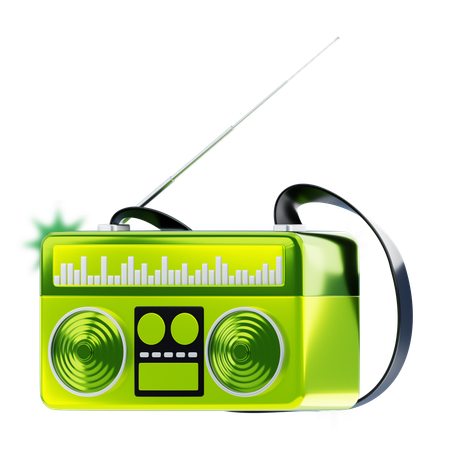 Radio  3D Icon