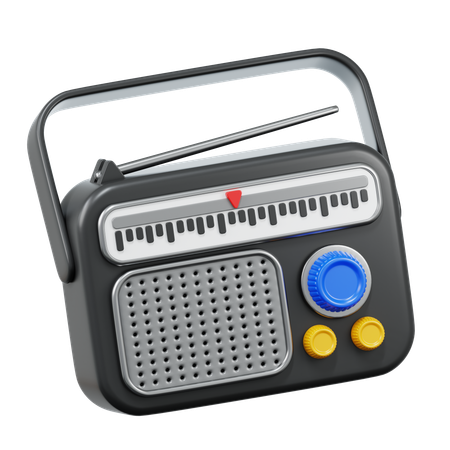 Radio  3D Icon