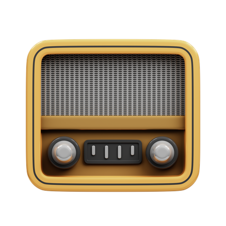 Radio  3D Icon