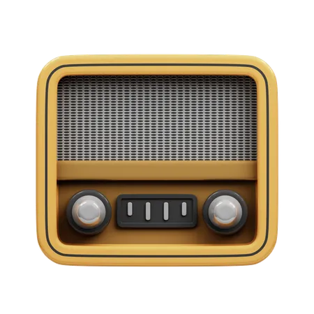 Radio  3D Icon