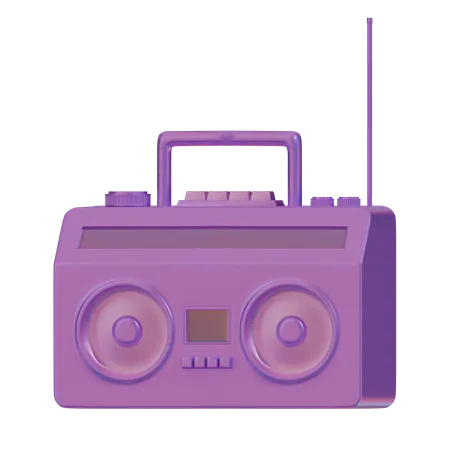 Rádio  3D Icon