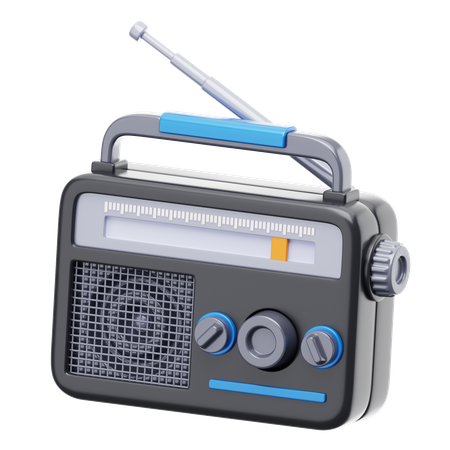 Radio  3D Icon