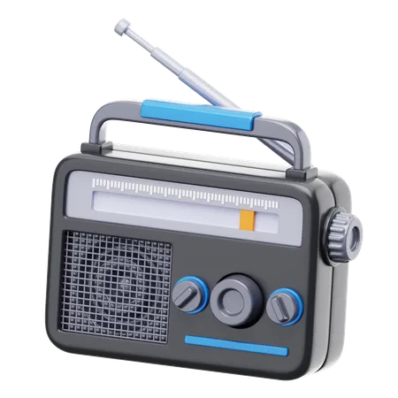 Radio  3D Icon