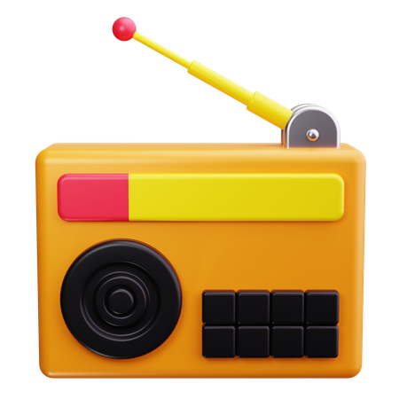 Rádio  3D Icon