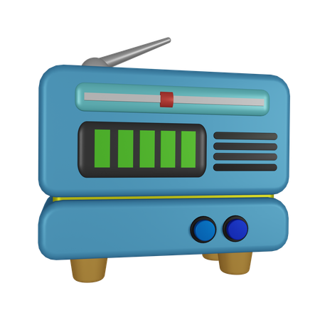 Radio  3D Icon