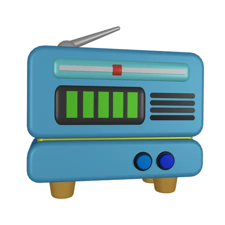 Radio  3D Icon