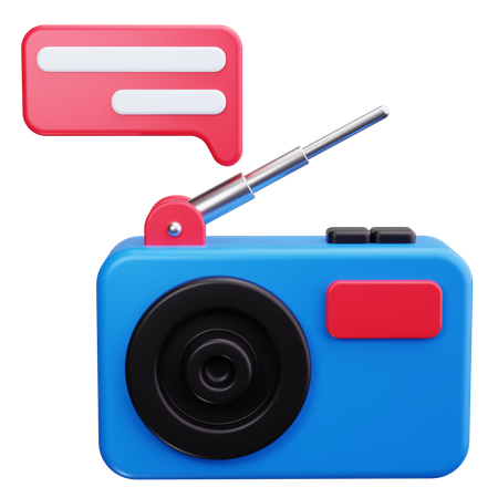 Rádio  3D Icon