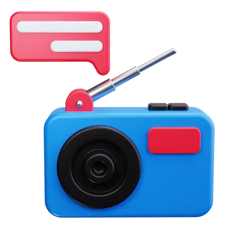 Rádio  3D Icon