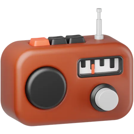 Rádio  3D Icon