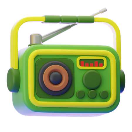 Rádio  3D Icon