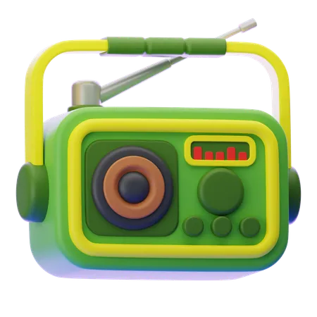 Rádio  3D Icon