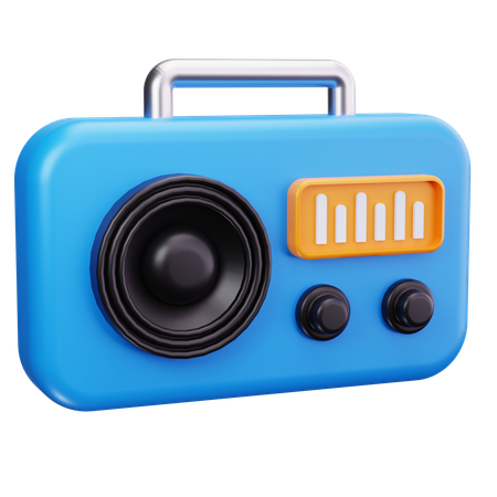 Radio  3D Icon